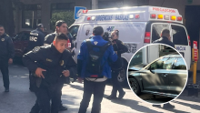 Un video mostró el momento en que motociclistas dispararon contra el conductor de un Audi en calles de la colonia Nápoles. Cuenta de X @Seg_NapolesDF / @Mushu_Beta