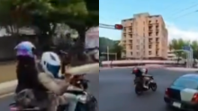 Un motociclista fue grabado disparando al aire sobre Paseo de la Reforma frente a instalaciones federales en la alcaldía Cuauhtémoc.