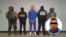David “N”, alias “El Deivid”, fue detenido en el AICM durante un operativo conjunto entre autoridades mexiquenses y federales.