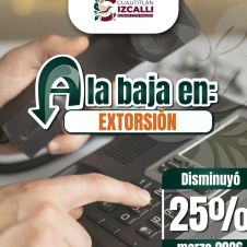 Este municipio registró una reducción del 25 por ciento en el delito de extorsión durante marzo de 2026