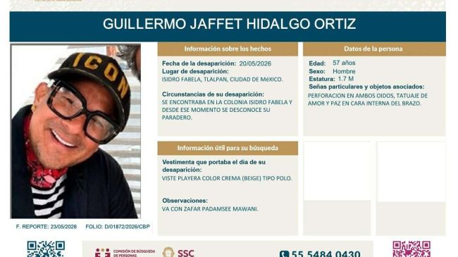 Ficha de búsqueda de Guillermo, cualquier información para su localización es importante Ficha de búsqueda de Guillermo, cualquier información para su localización es importante