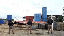El operativo realizado en Tihuatlán resultó en la detención de 12 presuntos responsables. Foto FGR