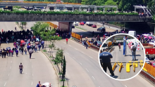 Integrantes de la CNTE cerraron ambos sentidos de Circuito Interior en protesta por las agresiones registradas en Oaxaca. 