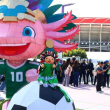 Autoridades desmintieron que la FIFA pidiera retirar el ajolote colocado cerca del Estadio Ciudad de México rumbo al Mundial 2026.