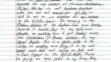 última carta de Joaquín El Chapo Guzmán