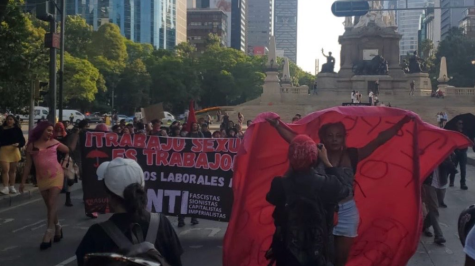 Trabajadoras sexuales marchan en CDMX contra obras del Mundial 2026 Trabajadoras sexuales marchan en CDMX contra obras del Mundial 2026