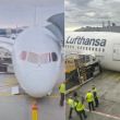 Colapso de avión por falla en tren de aterrizaje deja heridos en Frankfurt, Alemania (Redes sociales)