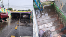 Las lluvias de la madrugada dejaron inundaciones en bajopuentes de Xola y Tlalpan, además de brotes de aguas negras en distintos puntos de la Ciudad de México.  @SEGIAGUA