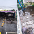 Las lluvias de la madrugada dejaron inundaciones en bajopuentes de Xola y Tlalpan, además de brotes de aguas negras en distintos puntos de la Ciudad de México.  @SEGIAGUA