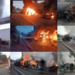 Choque múltiple e incendio de pipa provoca cierre total de la Chamapa Lechería. (Protección Civil y Bomberos de Naucalpan de Juárez)