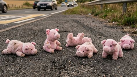 Homicidio de menor en Tecate se suma a los casos marcados por el cerdito rosa. (IA)