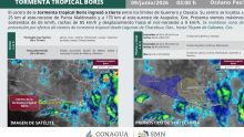 De acuerdo con el Servicio Meteorológico Nacional (SMN) y la Comisión Nacional del Agua (Conagua), el centro del sistema ingresó aproximadamente a 25 kilómetros al este-noreste de Punta Maldonado, Guerrero, y a 170 kilómetros de Acapulco (Foto: Especial)