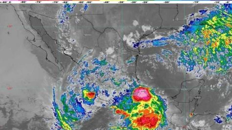 Boris toca tierra en Oaxaca y se debilita a depresión tropical. (Conagua) Boris toca tierra en Oaxaca y se debilita a depresión tropical. (Conagua)