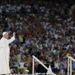 El papa saludó a Bad Bunny