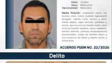Fiscalía de Michoacán anuncia recompensa por exjefe de escoltas del alcalde de Carlos Manzo. Foto @FiscaliaMich