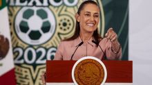 Claudia Sheinbaum presente en un Fan Fest para disfrutar el partido inaugural. Cuartoscuro