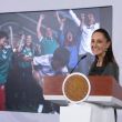 Sheinbaum celebra la alegría que la selección mexicana le dio al pueblo de México. (Cuartoscuro)
