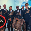 Los jugadores de la República Democrática del Congo combinaron la formalidad del traje negro con la identidad de "Los Leopardos" a su llegada a Texas. (Foto: @FecofaRdc)
