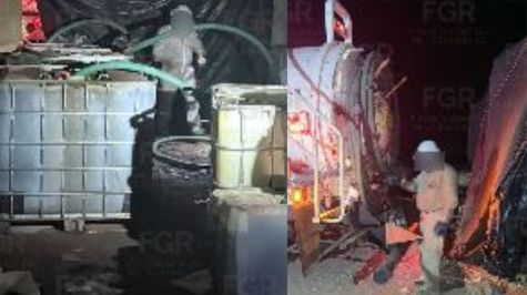 Cateo en Hermosillo deja aseguramiento de 23 mil litros de hidrocarburos. (FGR)