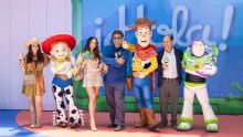 Irán Castillo, Belinda, Arturo Mercado Jr. y José Luis Orozco en la alfombra roja de Toy Story 5 (Foto: Brandon Díaz de León)