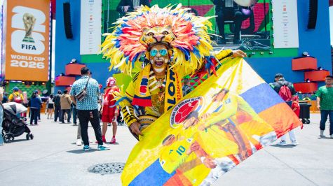 Afición vive el FIFA Fan Fest en el Zócalo, CDMX (Foto: Brandon Díaz de León)