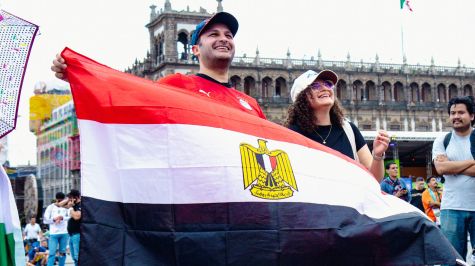 Afición vive el FIFA Fan Fest en el Zócalo, CDMX (Foto: Brandon Díaz de León)