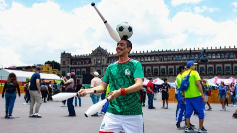 Afición vive el FIFA Fan Fest en el Zócalo, CDMX (Foto: Brandon Díaz de León)