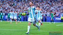 El capitán argentino firmó un triplete y alcanzó los 16 goles mundialistas en su sexto torneo