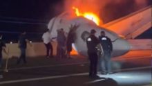 Jet privado reportó fallas mecánicas antes de estrellarse en autopista de Laredo, Texas. (redes sociales)