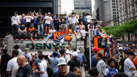 La afición de los Knicks toma las calles. EFE
