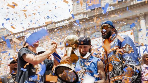 Jugadores celebran el título de la temporada 2025/26 de la NBA. EFE