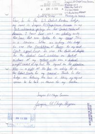 Joaquín “El Chapo” Guzmán envió una nueva carta a la corte de Nueva York para solicitar su extradición a México y buscar su libertad. (especial) Joaquín “El Chapo” Guzmán envió una nueva carta a la corte de Nueva York para solicitar su extradición a México y buscar su libertad. (especial)