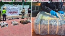 Semar asegura cargamento de 270 kilos de droga en Manzanillo. (Gabinete de Seguridad)