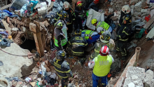 Equipos de rescate localizaron sin vida a un hombre atrapado entre los escombros del inmueble que colapsó en la colonia Hipódromo Condesa. (Foto: SGIRPC)