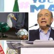 Exige Felipe Calderón apoyo económico de la FIFA para los propietarios del Pato Merlín. (Cuartoscuro y EFE)