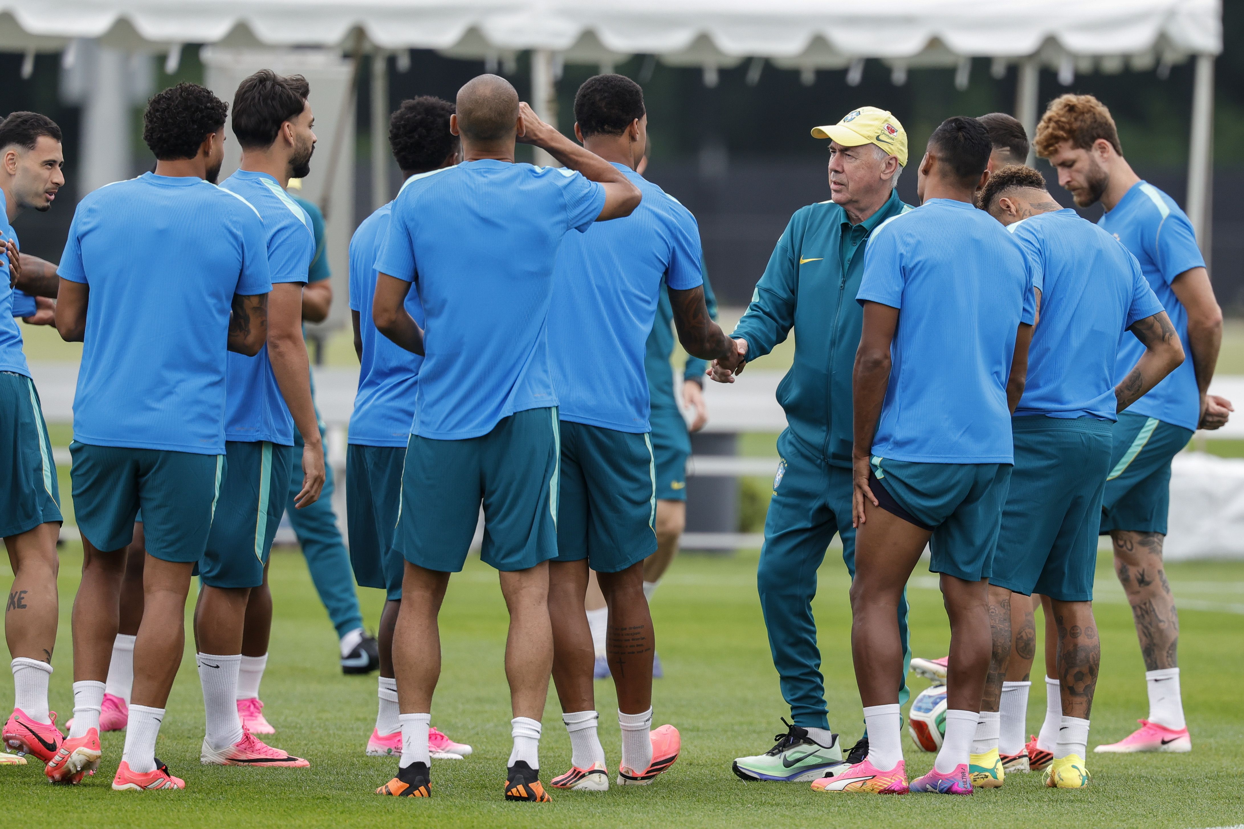 Entrenamiento selección nacional de Brasil en Morristown: EFE