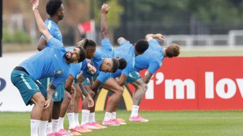 Entrenamiento selección nacional de Brasil en Morristown: EFE