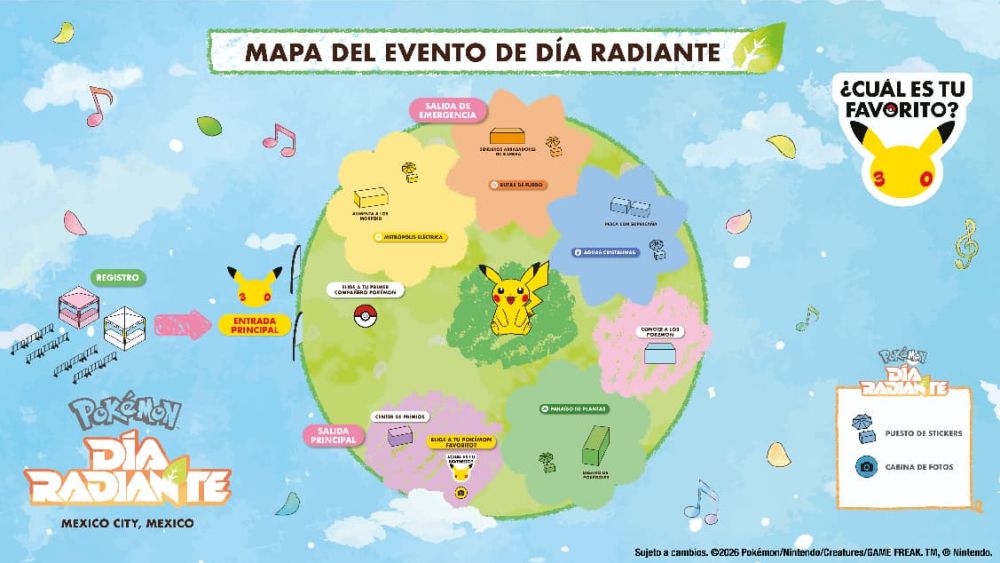 Mapa pokemon día radiante