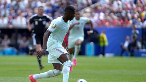 Dembelé abre el marcador al minuto 7. EFE