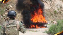 Destruyen más de 1.5 toneladas de cocaína asegurada en Guerrero. (Semar)