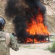 Destruyen más de 1.5 toneladas de cocaína asegurada en Guerrero. (Semar)