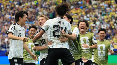 Japón celebra anotación del gol. MexSport