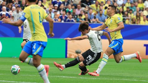 Kaishu Sano pone el primer tanto para Japón. MexSport