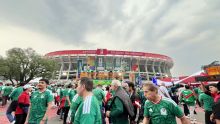 Lluvia retrasa el inicio del México vs Ecuador. Iram Martínez