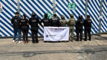 Cerca de 50 elementos de la policía municipal, Fuerza de Tarea Marina, de la Fiscalía General de la República y de Pemex