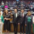 Con una votación de 28 sufragios a favor y ocho en contra por parte del PAN y el PRI, el diplomático rindió protesta inmediata ante la Mesa Directiva (Foto: Especial)