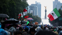 El Ángel de la Independencia será el punto con mayor despliegue de seguridad durante el partido entre México e Inglaterra. (Foto: Cuartoscuro)