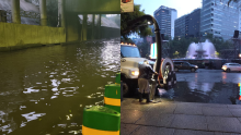 Brigadas de Segiagua atendieron encharcamientos en distintos puntos de la Ciudad de México tras las fuertes lluvias registradas este sábado. (@SEGIAGUA / @SGIRPC)