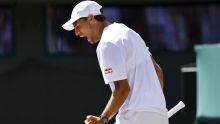 Falvio Cobolli venció a Alex de Miñaur en Wimbledon. EFE