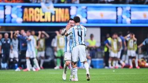 Messi festeja empate ante Egipto. MexSport
